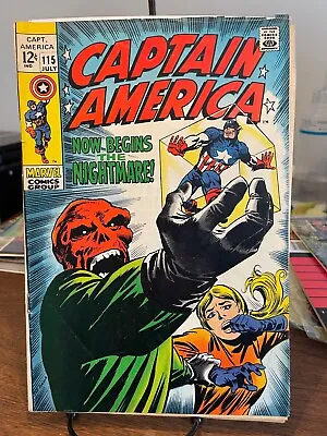 Buy Captain America #115 - Marvel Comics 1969 • 23.75£