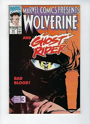Buy Marvel Comics Presents # 64 (wolverine & Ghost Rider 1990) Vf+ • 3.95£