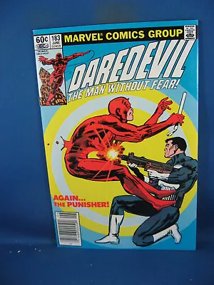 Buy Daredevil 183 Nm- Punisher Marvel 1982 • 27.67£