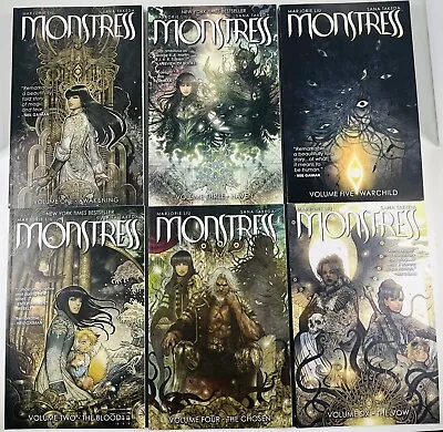 Buy Lot Of 6 Monstress Vol 1-6 Complete Run Trade Paperbacks Image 2018 $95 Msrp • 31.57£