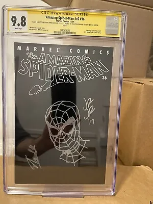 Buy Amazing Spider-man #36 3x Signed & Sketched Cgc 9.8  Ss Stan Lee /romita /rivera • 1,588.88£