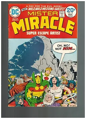 Buy Mister Miracle 18  Darkseid Appears!  Scott/Big Barda Wedding!  VG+ Kirby 1974! • 6.28£