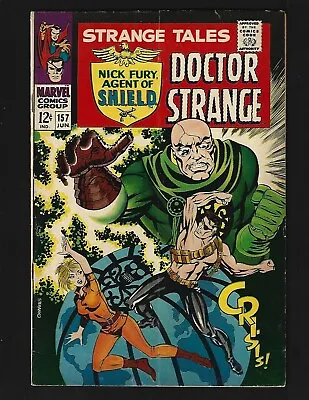 Buy Strange Tales #157 VGFN Steranko Nick Fury SHIELD Dr Strange 1st Living Tribunal • 21.26£