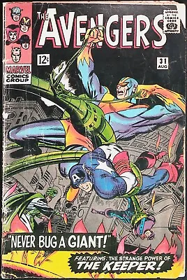 Buy Avengers #31 Vol 1 (1966) *Interior Page Damage* - Low Grade • 5.92£