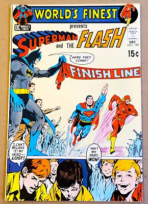 Buy WORLD'S FINEST COMICS #199 (DC: 1970) Neal Adams Superman-Flash Race FN/VF (7.0) • 63.72£