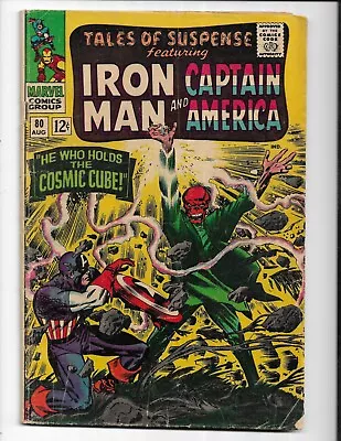 Buy Tales Of Suspense 80 - G/vg 3.0 - Red Skull - Iron Man - Captain America (1966) • 19.19£