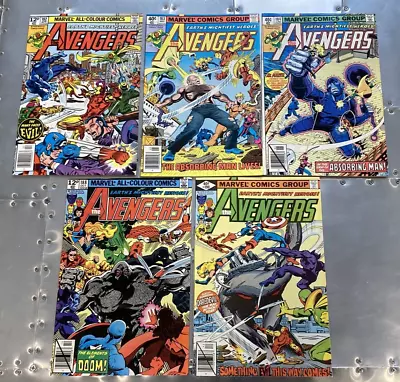Buy Avengers #182, 183, 184, 188 & 190 (1979) John Byrne Art Bronze Age Run • 5.50£