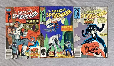 Buy Amazing Spider-Man 285/286/287 NICE VF LOT! GANG WAR Marvel Comics 1986 Copper • 16.08£