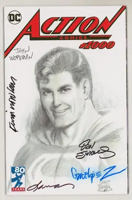 Buy Action Comics 1000 Curt Swan Variant SIGNED Jose Luis Garcia Lopez Dan Jurgens + • 40.18£