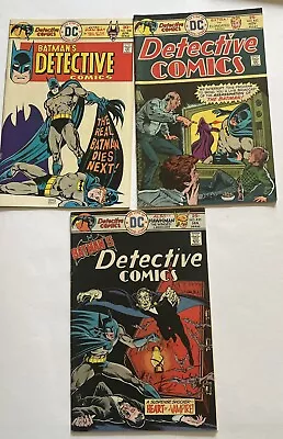Buy DC Detective Comics Batman #458 453 455 Lot 1976 Comic Book Grade F/VF 7.0 • 20.10£