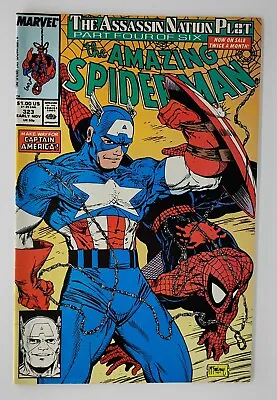 Buy Amazing Spider-Man #323 VF+ McFarlane Captain America 1989 • 8.40£