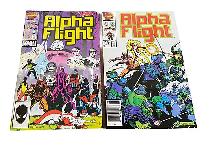 Buy Alpha Flight #33 & #34 (Marvel 1986) 1st & 2nd Lady Deathstrike • 28.58£