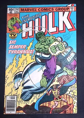Buy The Incredible Hulk #242 Bronze Age Marvel Comics VF- • 7.99£