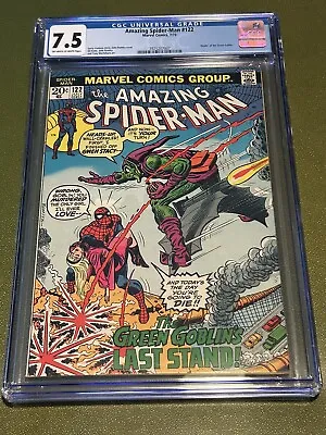 Buy Amazing Spider-Man #122  Key 🔑 Issue! OW/W CGC 7.5 Death Of Green Goblin! • 299.81£