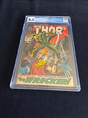 Buy The Mighty Thor 148 CGC 6.5 1st Appearance And Origin The Wrecker 1968 • 102.78£