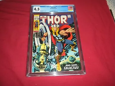 Buy Thor #160 Marvel 1969 CGC Comic 4.5 Silver Age GALACTUS VS EGO! VISIT STORE! • 130.88£