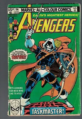 Buy Marvel Comics Avengers  196 1st Appearance Taskmaster Origin  1980  VG 4.0 • 34.99£