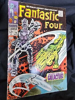 Buy Marvel Fantastic Four 74 May 1968 When Calls Galactus Comic Book • 10.45£
