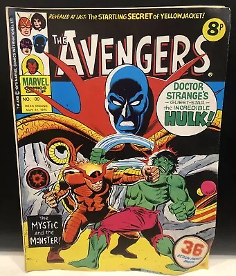 Buy Avengers #89 Comic Marvel Comics UK 1975 • 3.15£