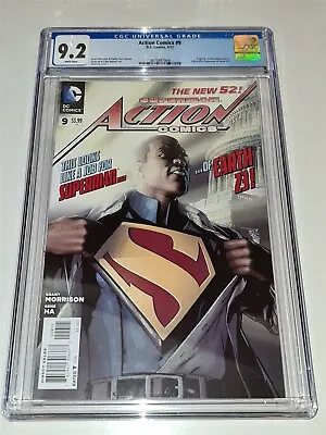Buy Action Comics #9 Cgc 9.2 Nm- Wp Superman Dc 2012 1st App Calvin Ellis (sa) • 29.99£