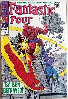 Buy Fantastic Four #69 - VG+ (4.5) - Marvel 1967 - 12 Cents Copy - Jack Kirby Art • 11.99£