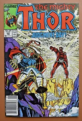 Buy 1988 Marvel Comics The Mighty Thor #387 Judgement Day  FN To VF- • 2.39£