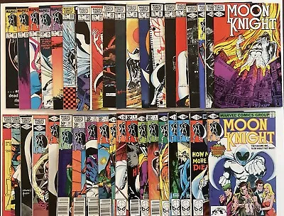 Buy Moon Knight #1-38 Complete Series ~ 1980-1984 Marvel ~ F To Vf+ (most Vf) • 296.92£