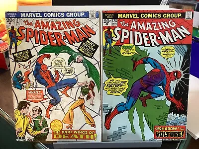 Buy Amazing Spider-man #127 + 128 Marvel 1973-74 Vulture Clifton Shallot Bronze Age • 47.96£