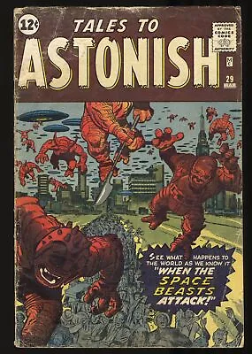 Buy Tales To Astonish #29 GD+ 2.5 Jack Kirby/Dick Ayers Cover! Steve Ditko Art! • 67.16£
