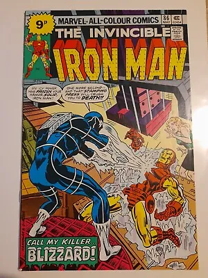 Buy Iron Man #86 May 1976 FINE/VFINE 7.0 1st App Of Blizzard, Formerly Jack Frost • 6.99£