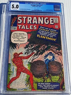 Buy Strange Tales #113 CGC 5.0 Marvel 1963 OW PGS Origin & 1st Plantman Dorrie Evans • 114.78£