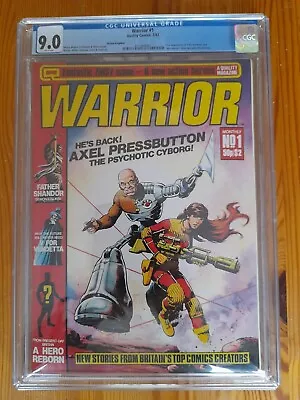 Buy Warrior Magazine 1 CGC 9.0 4175803001 First Appearance V For Vendetta And... • 2,000£