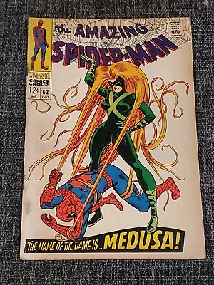 Buy Amazing Spider-Man #62 - Spider-Man Battles Medusa RARE ICONIC COVER • 47.96£