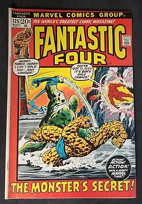 Buy Fantastic Four #125 The Monsters Secret! Marvel 1972  • 27.95£