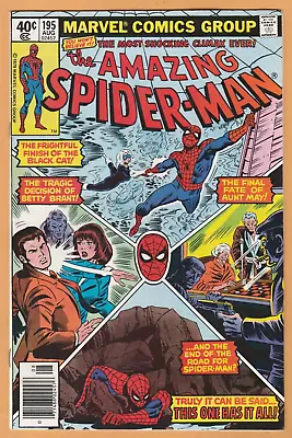 Buy Amazing Spider-Man #195 - 2nd App. + Origin Of Black Cat - Newsstand - VF (8.0) • 15.94£