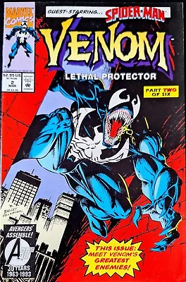 Buy VENOM : LETHAL PROTECTOR #2 VF 1993 SPIDER-MAN Mark Bagley Art MARVEL COMICS • 3.99£