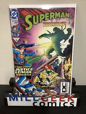 Buy Superman #74 4th Print (Dec 1992) VF/NM (9.0) Vs. Doomsday, DC Universe Label • 118.58£