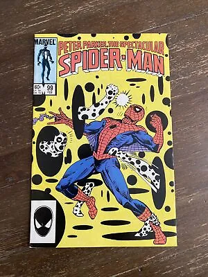 Buy Peter Parker The Spectacular Spider-Man #99 (Marvel 1985) 2nd App. Spot VF- • 19.77£