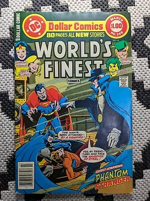 Buy Dc Comics Worlds Finest #249 (1978) 1st Print F • 9.99£