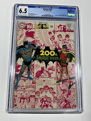 Buy Batman 200 Cgc 6.5 Ow/w Pages Dc Comics 1968 • 127.09£