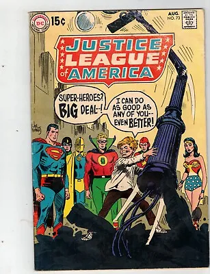 Buy Justice League Of America #73 (dc 1969) Silver Age  1st Ga Superman Vg/f • 11.84£