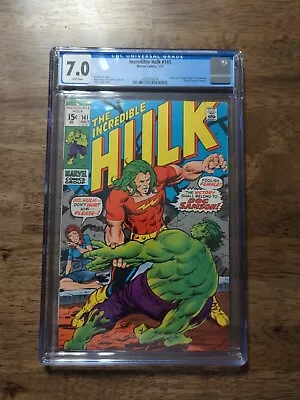 Buy Incredible Hulk 141 CGC 7.0 Doc Samson Graded Marvel Comic • 133.56£