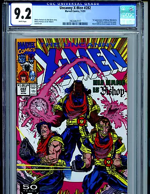 Buy Uncanny X-Men #282 CGC 9.2 NM-  1991 Marvel Comics 1st Bishop Amricons K66 • 102.77£