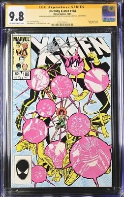 Buy Uncanny X-Men #188 Marvel Comics CGC SS 9.8 X2 Signed John Romita Jr, Clairmont • 319.77£
