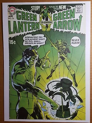 Buy Green Lantern Green Arrow 76 DC Comics Poster By Neal Adam • 7.12£