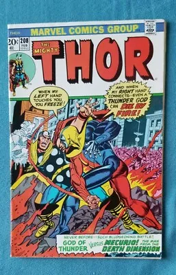 Buy THOR #208 NM( Marvel Comics) INCENDIARY BATTLE COVER MECURIO   Key Issue  • 35.97£