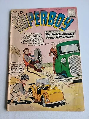 Buy SUPERBOY COMIC 76 (DC,1959)  1rst Appearance Beppo 🔑G/VG 3.0 • 25.30£