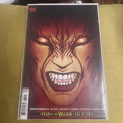 Buy DC Comics Wonder Woman Issue #75 Cover B Variant Jenny Frison Cover RARE • 5£