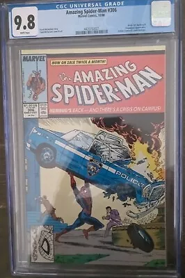 Buy Amazing Spider-man #306 - Cgc 9.8 - Action Comics #1 Cover Homage -mcfarlane Art • 134.40£