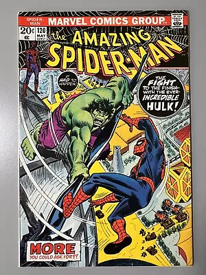 Buy Amazing Spider-Man 120 1973 Spider-Man Vs Hulk John  Romita Conway Marvel • 119.93£